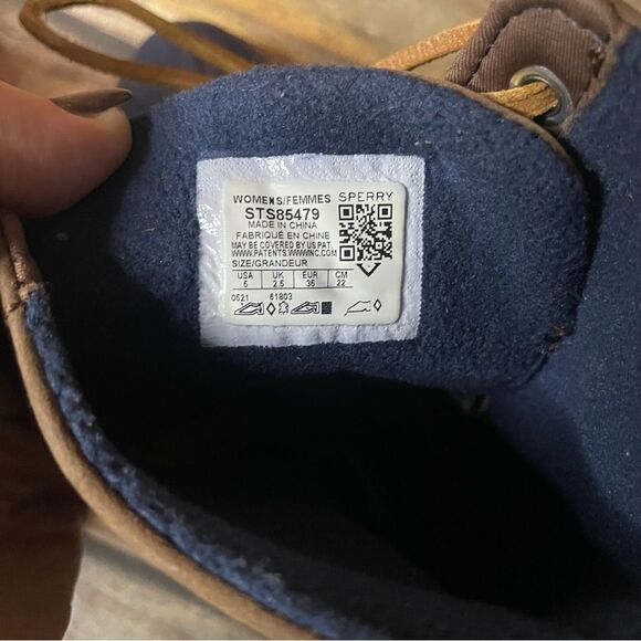 Sperry Women's Saltwater Heel Leather NWT size 5 - Picture 6 of 7